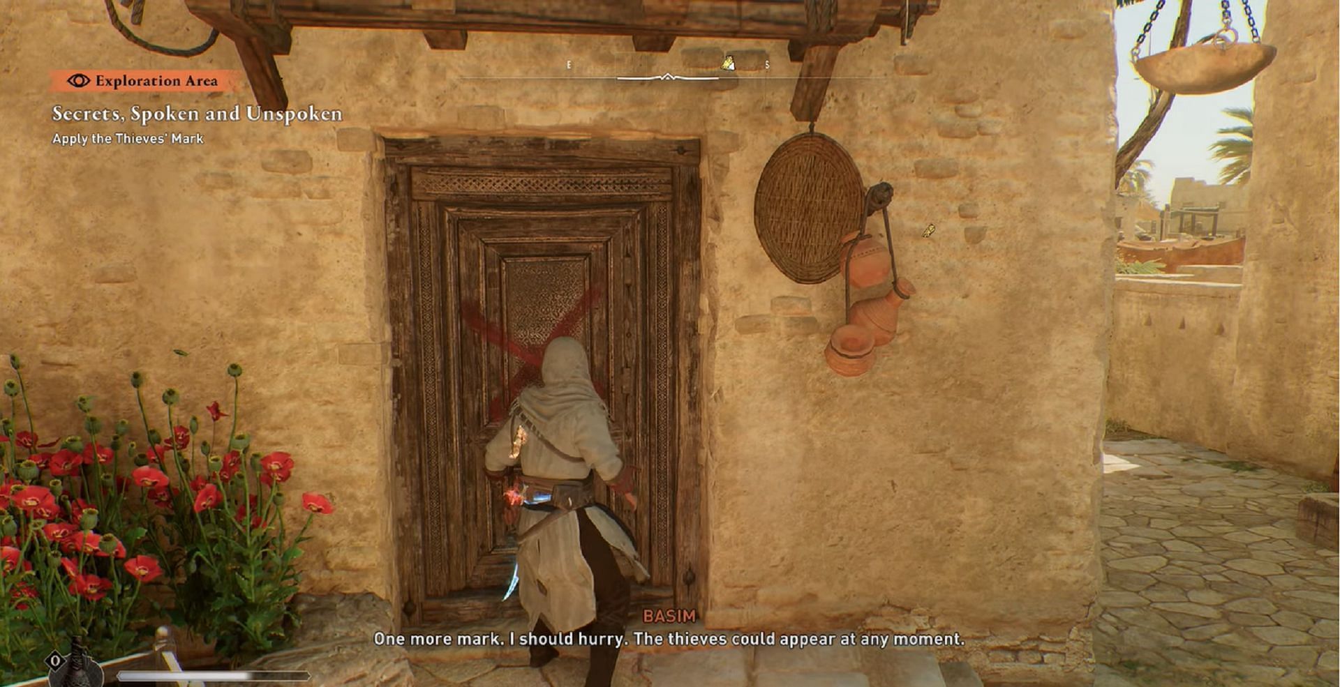 Marking houses to confuse thieves (Image via Assassin's Creed Mirage)
